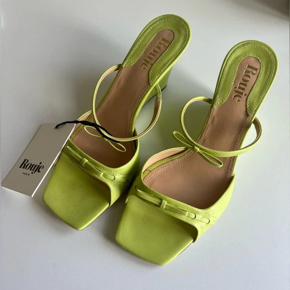 Rouje Eve Platform Mules 38 - Picture 1 of 3